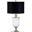 ORNATE GLASS TABLE LAMP